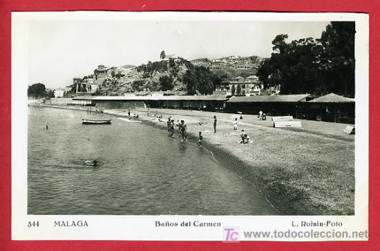 Postales: MALAGA, BA&Ntilde;OS DEL CARMEN,   P40990