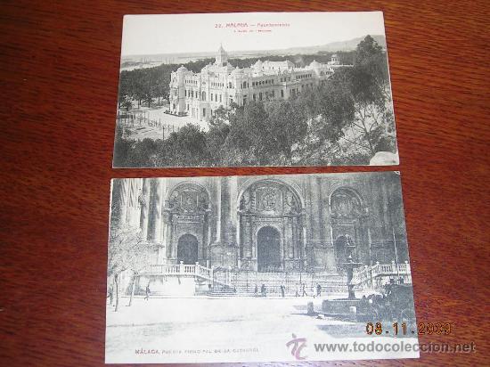 Postales: 2 POSTALES DE MALAGA. A&Ntilde;OS 1930..REF.613