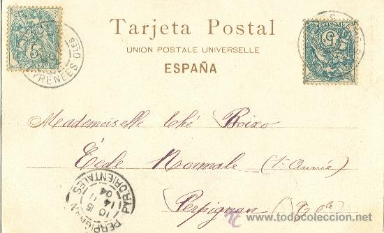 Postales: SEVILLA. CIRCULADA EN FRANCIA EN 1904. - Foto 2