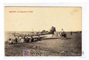 Postales: Malaga. La playa de la Caleta. 2614. Fototipia Thomas. circulada.