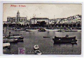 Postales: Malaga. El puerto. Edicion deomingo del Rio. Circulada.