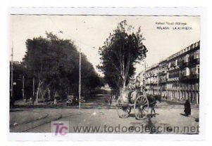 Postales: Malaga. Rafael Toval. La Alameda. Hauser y Menet. Sin circular.