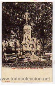 Postales: Malaga. Monumento del Marques de Larios. P.Z. 10463. Reverso sin dividir.