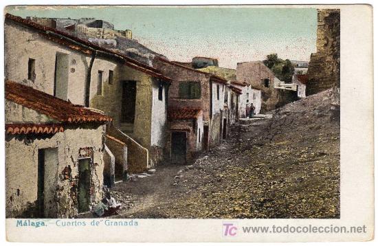 Postales: EXTRAORDINARIA POSTAL - MALAGA - CUARTOS DE GRANADA