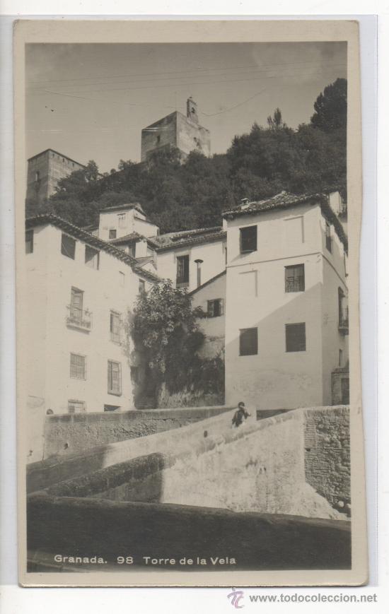 Postales: TARJETA POSTAL TORRE DE LA VELA GRANADA - Foto 1