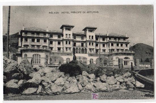 Postais: TARJETA POSTAL DE MALAGA. HOTEL PRINCIPE DE ARTURIAS. FOTOTIPIA HAUSER Y MENET