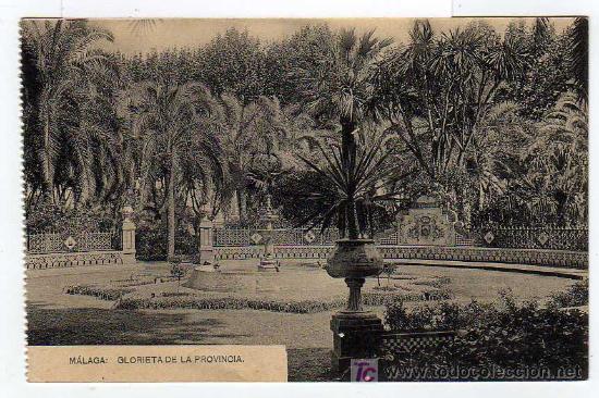 Postales: MALAGA: GLORIETA DE LA PROVINCIA . Hauser y Menet. No escrita