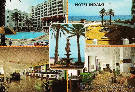 Postales: mojacar - almeria - hotel indalo - n&ordm; 10 - ed. hermanos galiana - sin circular- a&ntilde;o 1981