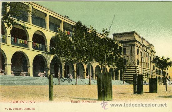 Postales: POSTAL GIBRALTAR SOUTH BARRACKS - Foto 1