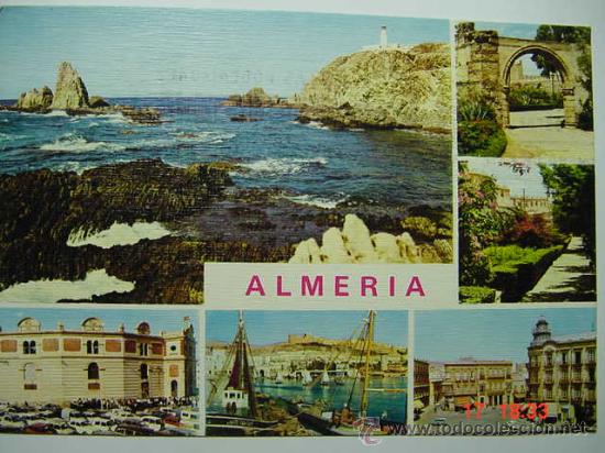 Postales: 9067 ALMERIA  VISTAS VARIAS  A&Ntilde;OS  1970 - MAS DE ESTA CIUDAD EN MI TIENDA C&C