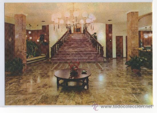 Postales: TARJETA POSTAL DE  BAILEN HOTEL R. ZODIACO HALL ESCALERA PRINCIPAL JAEN