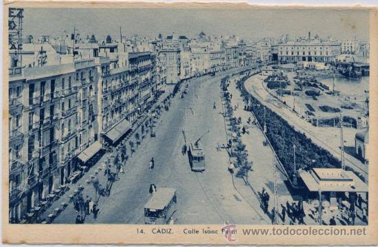 Postales: C&Aacute;DIZ.-CALLE ISAAC PERAL - Foto 1