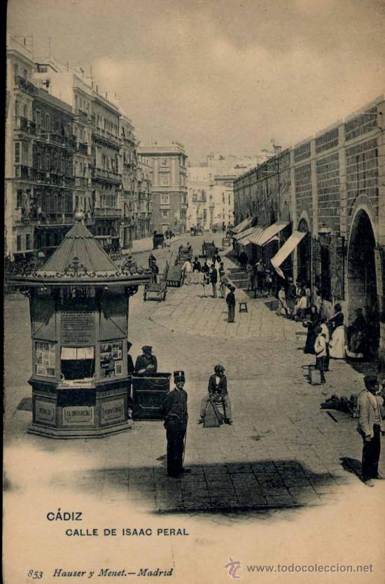 Postales: C&Aacute;DIZ.-CALLE DE ISAAC PERAL - Foto 1