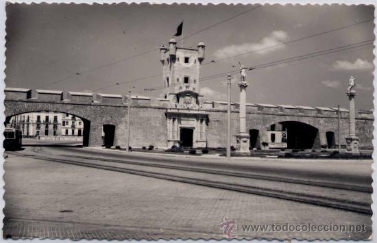 Postales: C&Aacute;DIZ.-PUERTA DE TIERRA