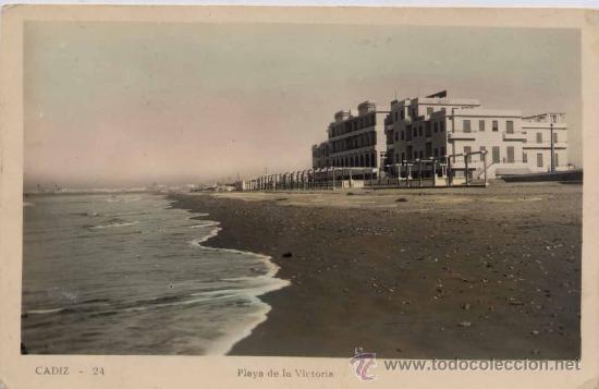 Postales: C&Aacute;DIZ.-PLAYA DE LA VICTORIA