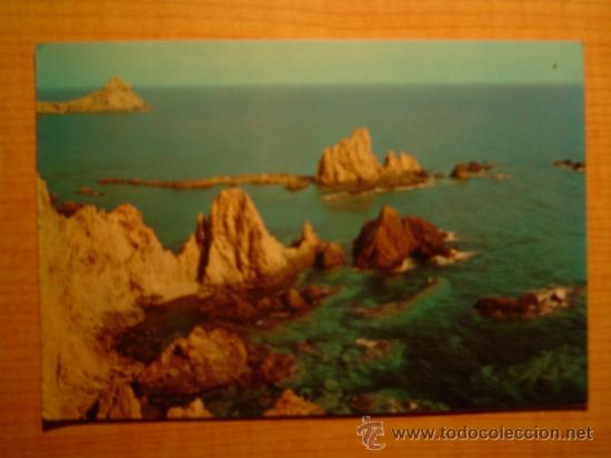 Postales: POSTAL CABO DE GATA  ALMERIA ARREFICES DE LAS SIRENAS  CIRCULADA