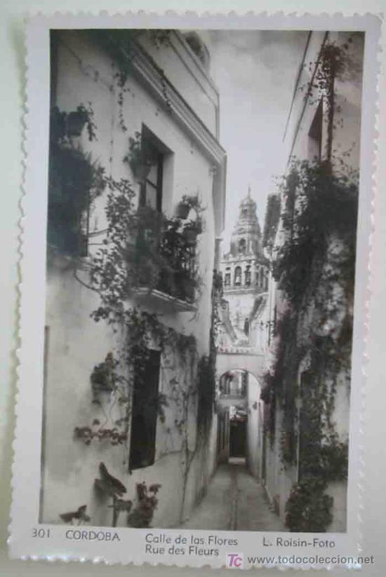 Postales: Postal Antigua : C&Oacute;RDOBA - Calle de las Flores. L.Roisin 301