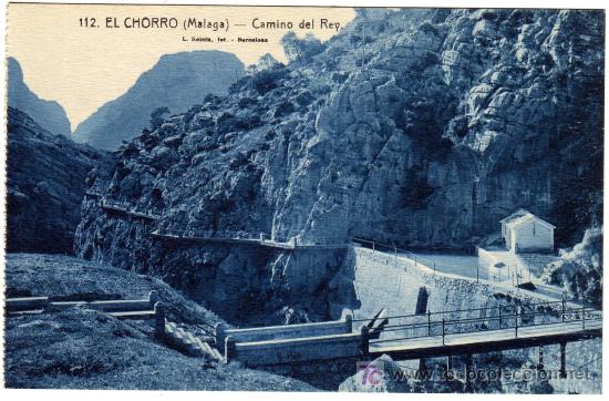 Postales: PRECIOSA POSTAL - MALAGA - EL CHORRO - CAMINO DEL REY