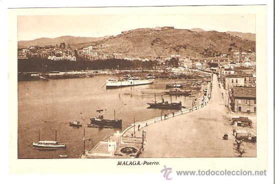Postales: MALAGA. ANDALUCIA. PUERTO.
