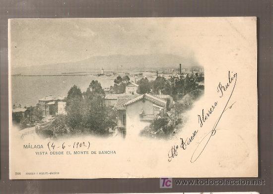 Postkarten: M&aacute;laga. vista desde el Monte de Sancha