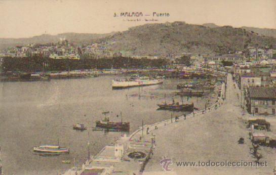 Postales: POSTAL ANTIGUA DE MALAGA. PUERTO.  P-ANMA-004