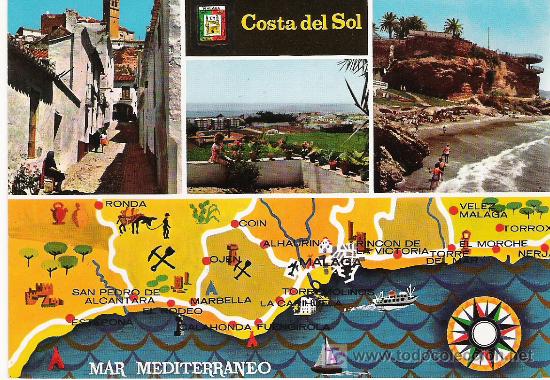 Postales: COSTA DEL SOL - ESCUDO DE ORO N &ordm;204 -