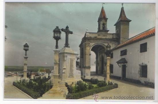 Postales: TARJETA POSTAL DE PUENTE GENIL ERMITA DE JESUS Y MONUMENTO A LOS CAIDOS CORDOBA