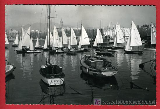 Postales: MALAGA, VISTA PARCIAL DEL PUERTO,   P34908
