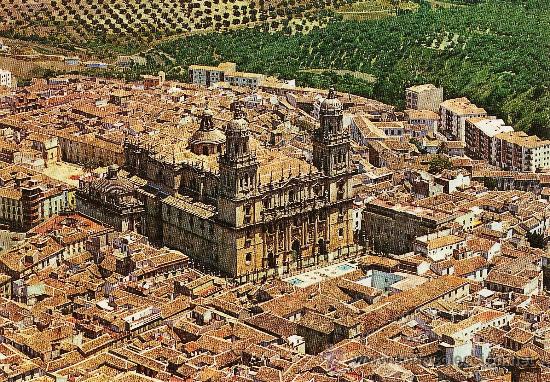 Postales: jaen.- vista parcial y catedral.-n&ordm; 2044 - ed. arribas .- a&ntilde;o 1967 - s/c