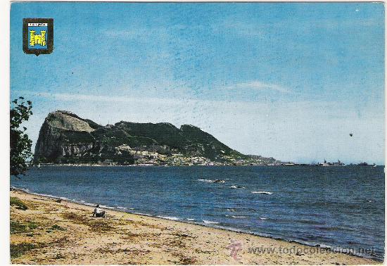 Postales: POSTAL DE LA LINEA .PE&Ntilde;ON DE GIBRALTAR