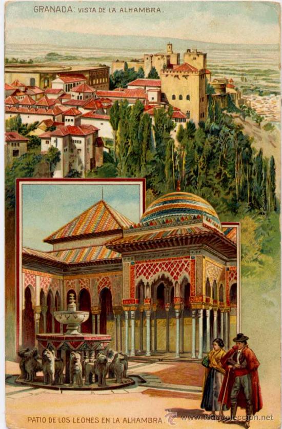 Postales: GRANADA.-VISTA DE LA ALHAMBRA