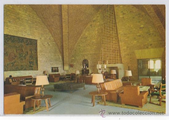 Postales: TARJETA POSTAL PARADOR SANTA CATALINA SALON VESTIBULO JAEN