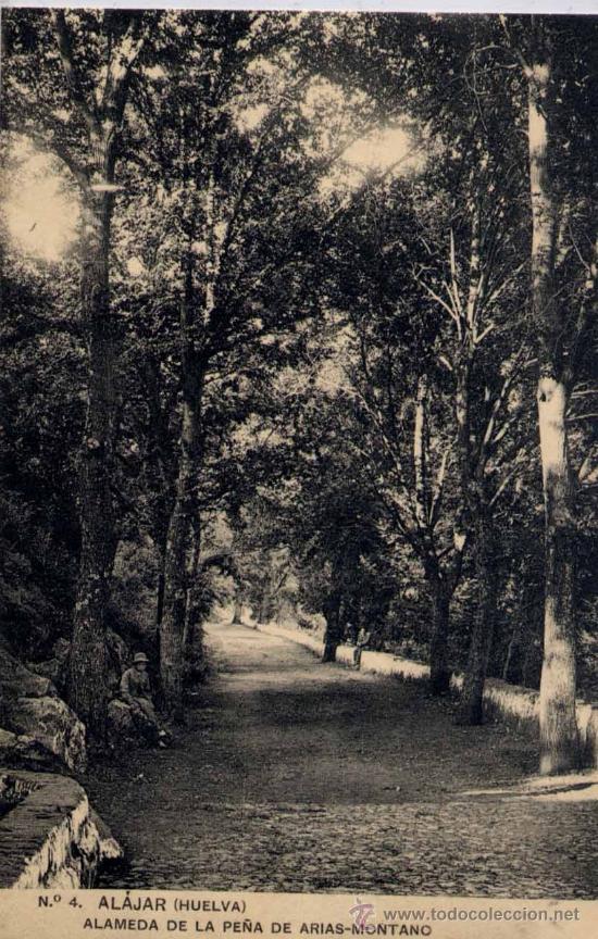 Postales: AL&Aacute;JAR(HUELVA).-ALAMEDA DE LA PE&Ntilde;A DE ARIAS MONTANO