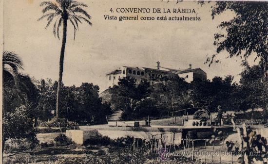 Postales: LA R&Aacute;BIDA(HUELVA).-CONVENTO DE LA R&Aacute;BIDA VISTA GENERAL COMO EST&Aacute; ACTUALMENTE