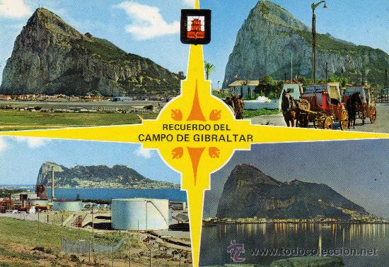 Postales: POSTAL ESCRITA SIN CIRCULAR DEL CAMPO DE GIBRALTAR.DIVERSOS ASPECTOS DEL PE&Ntilde;ON