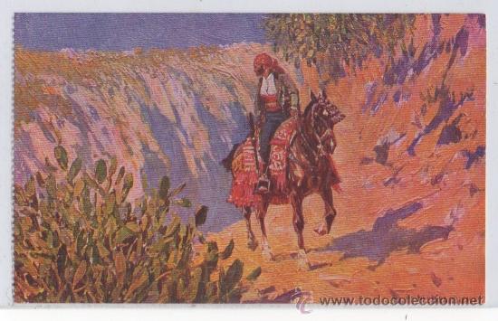 Postales: TARJETA POSTAL EL CONTRABANDISTA ILUSTARDO POR M. BERTUCHI BANDOLERO POPULAR CONSTUMBRISTA JAEN