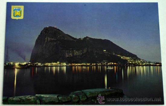 Postales: Postal Algeciras Puerto y Pe&ntilde;&oacute;n Gibraltar