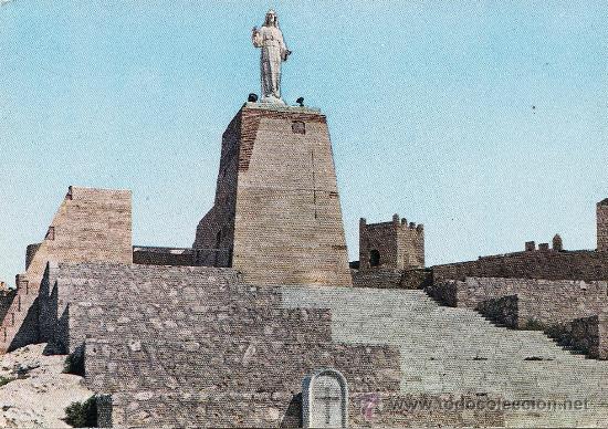 Postales: almeria - monumento al sagrado corazon - ed. garrabella - n&ordm; 15 - a&ntilde;o 1965 - sin circular