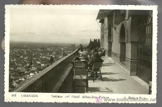 Postales: VISTA DE GRANADA DESDE LA TERRAZA DEL HOTEL PALACE. L.RISIN FOTO. 403