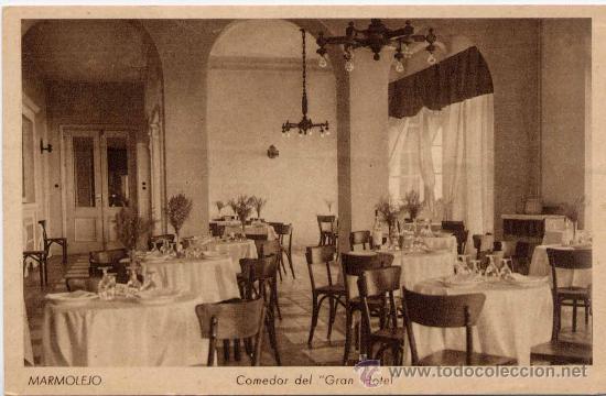 Postales: MARMOLEJO(JA&Eacute;N).- COMEDOR DEL GRAN HOTEL
