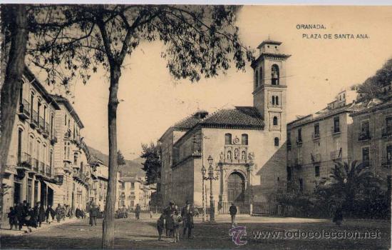 Postales: GRANADA.-PLAZA DE SANTA ANA