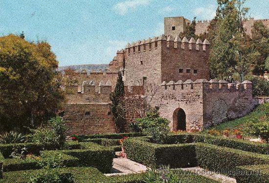 Postales: almeria - alcazaba - murallas y jardin - ed. garrabella - n&ordm; 5 - sin circular - a&ntilde;o 1964