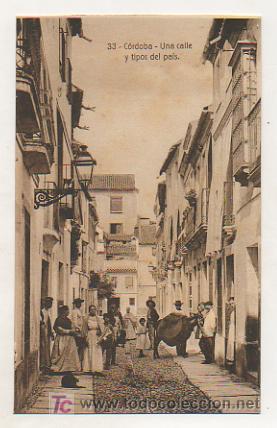 Postais: C&Oacute;RDOBA. UNA CALLE Y TIPOS DEL PA&Iacute;S. (ED. RAFAEL GARZ&Oacute;N)