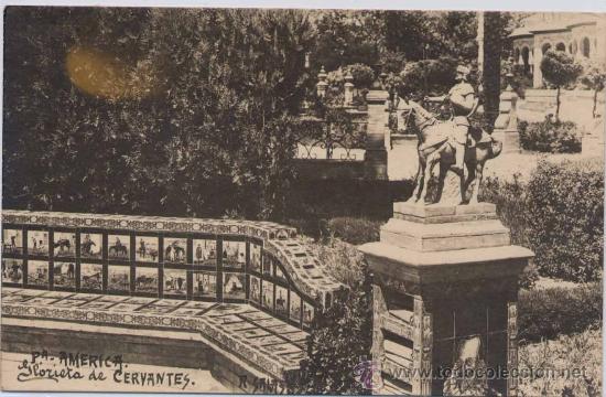 Postales: SEVILLA.-GLORIETA DE CERVANTES - Foto 1