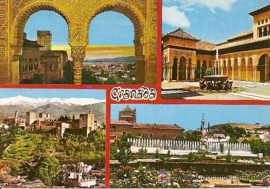 Postales: RECUERDO DE GRANADA - POSTAL DE 1964