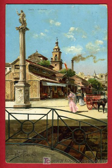 Postales: CADIZ, EL MUELLE,      P36820