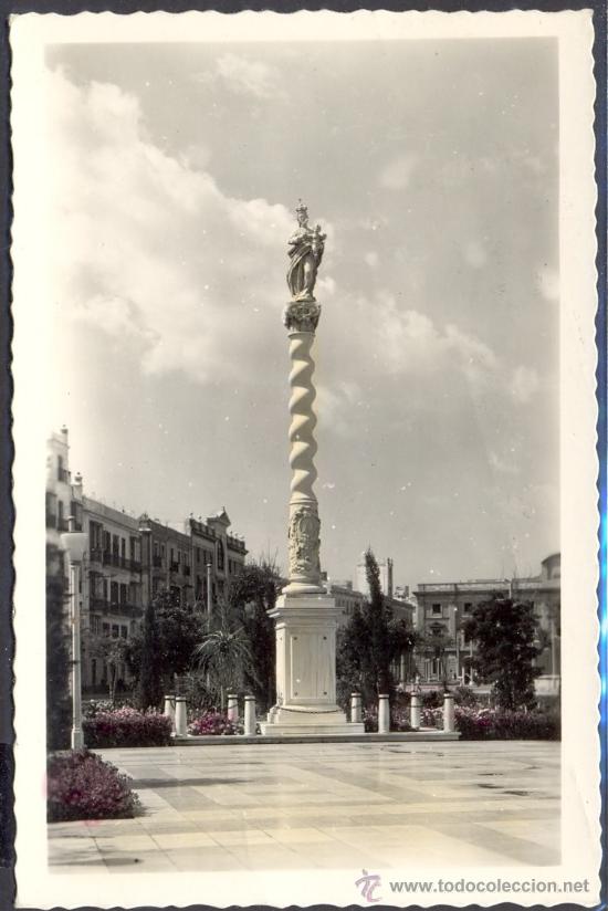 Postales: TARJETA POSTAL MONUMENTO A LA VIRGEN DEL ROSARIO CADIZ