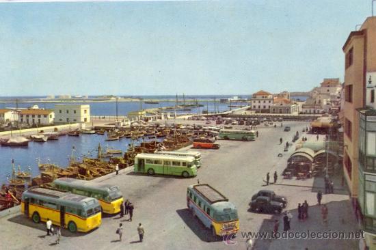 Postales: TARJETA POSTAL DE ALGECIRAS  VISTA DEL PUERTO DESDE LA MARINA CADIZ