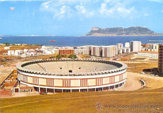 Postales: TARJETA POSTAL DE ALGECIRAS PLAZA DE TOROS VISTA PARCIAL CADIZ