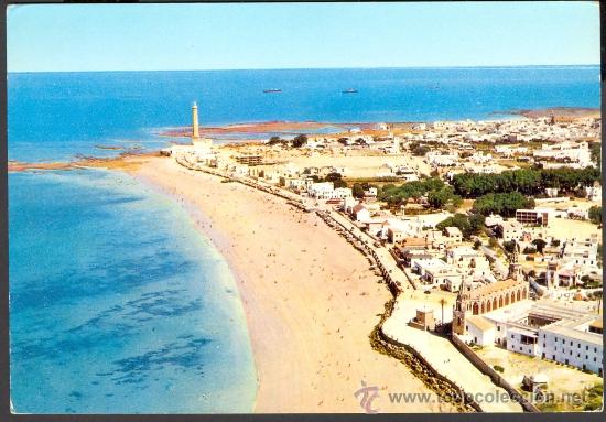 Postales: TARJETA POSTAL DE CHIPIONA VISTA AEREA CADIZ